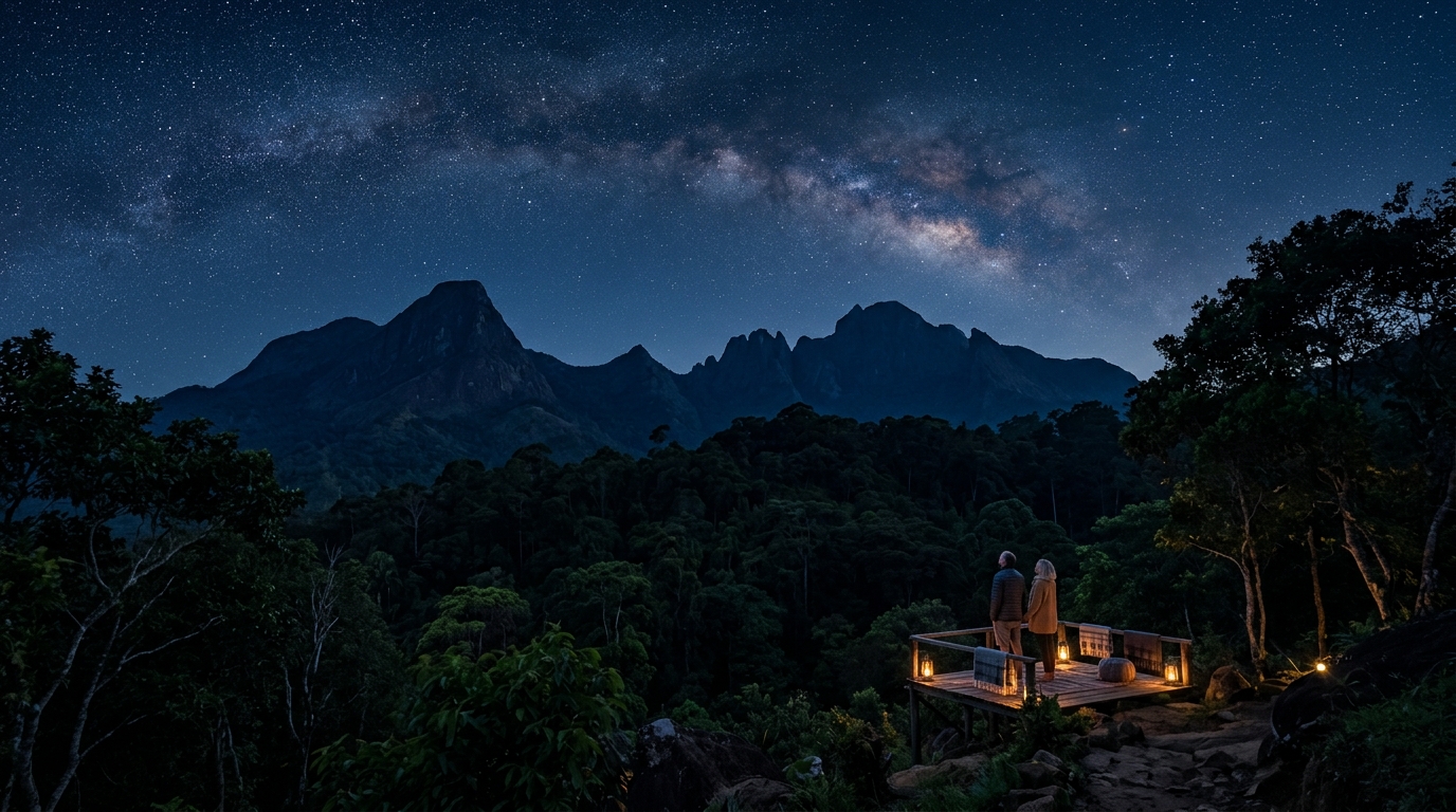 Sri Lankan Wilderness Night Landscape